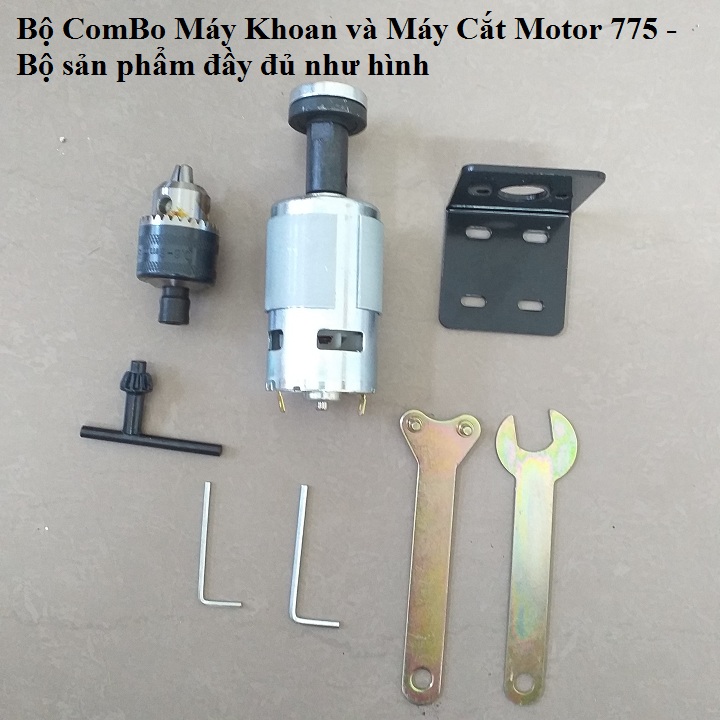 Bộ chế máy mài, máy cắt motor 775 150w - giá đỡ