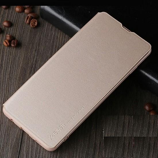 Bao da viền silicon cho samsung galaxy a10 hiệu x-level, bao da cho samsung a10 hiệu fib