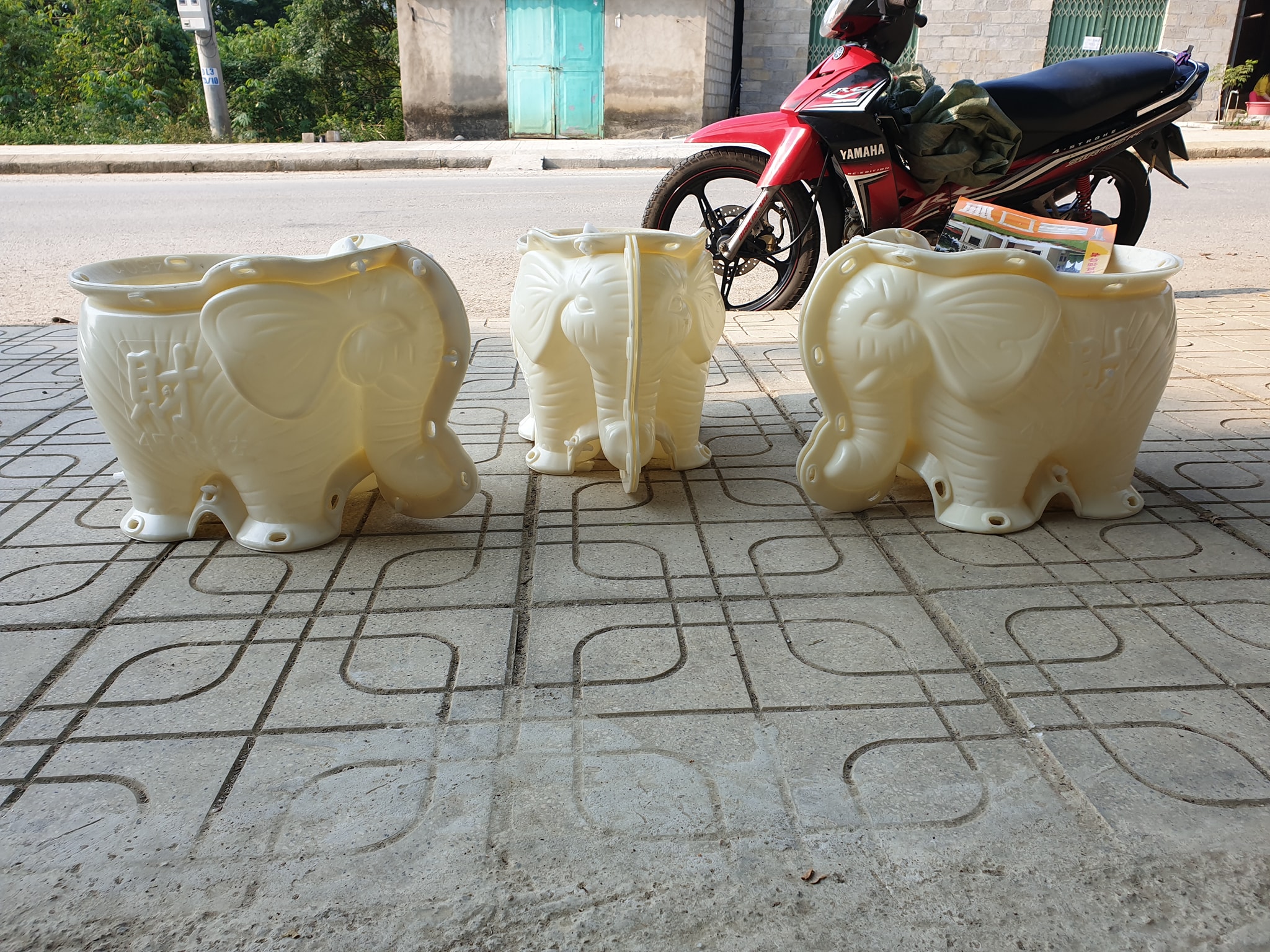 khuôn đúc chậu cảnh voi nhỏ 28 (khuôn nhựa ABS siêu bền )