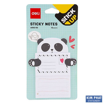 Giấy nhớ, Sticky Notes hình con vật dễ thương DELI EA55202