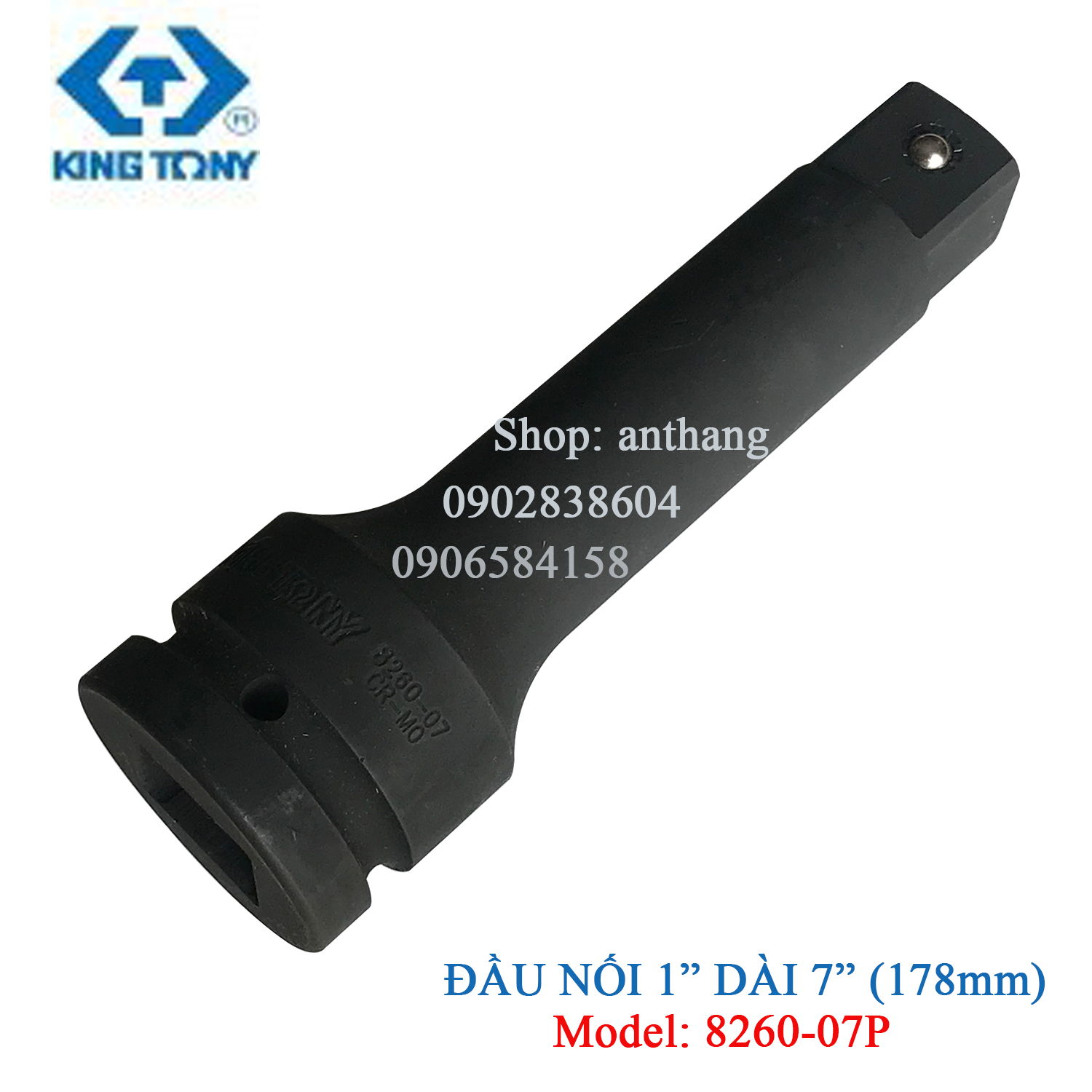 Đầu nối đen 1 inch Kingtony