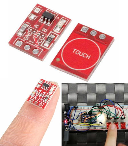 Bộ 5-10-20-50 Cái - Module Nút Cảm Biến Chạm TTP223 - Touch sensor
