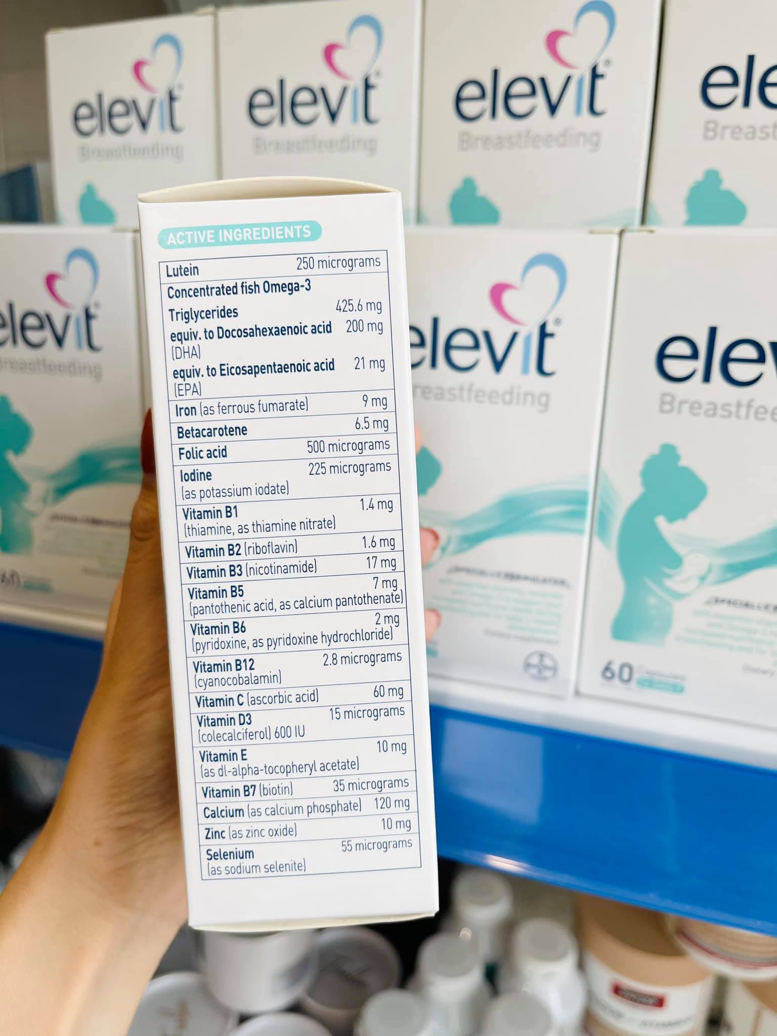 Elevit Breastfeeding Úc - ELEVIT SAU SINH 60 viên