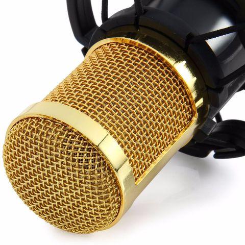 Micro hát karaoke livestream 368 Mic BM900 thu âm chuyên nghiệp trên sound card