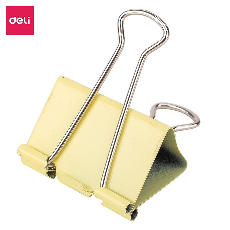 Kẹp bướm màu 19mm 8555A (Deli)