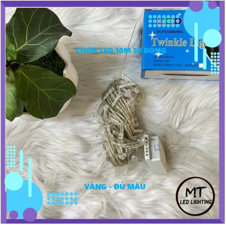 DÂY ĐÈN LED TRANG TRÍ CHỚP ĐỦ MÀU 10M,4M5