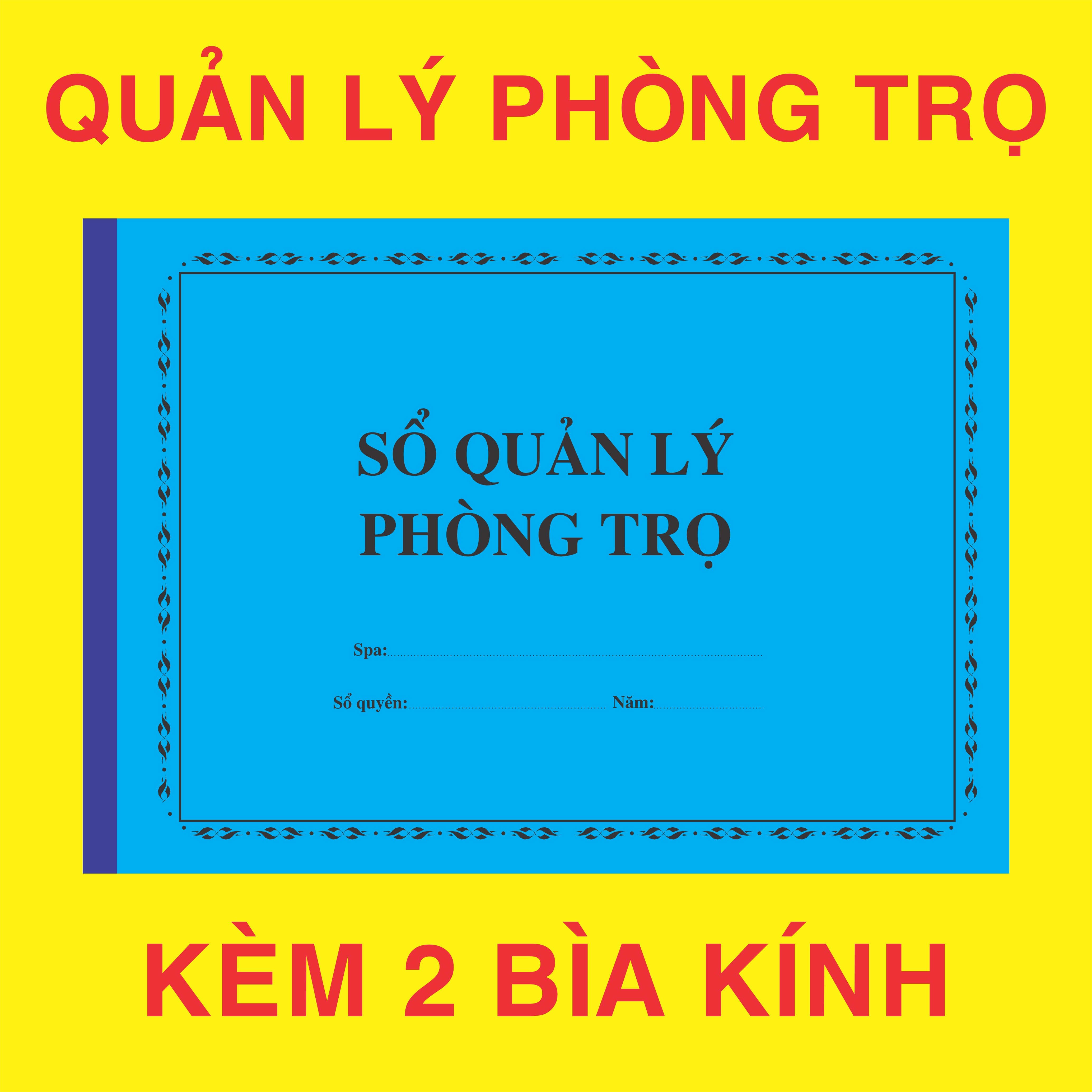 Sổ quản lý phòng trọ 100 trang a4