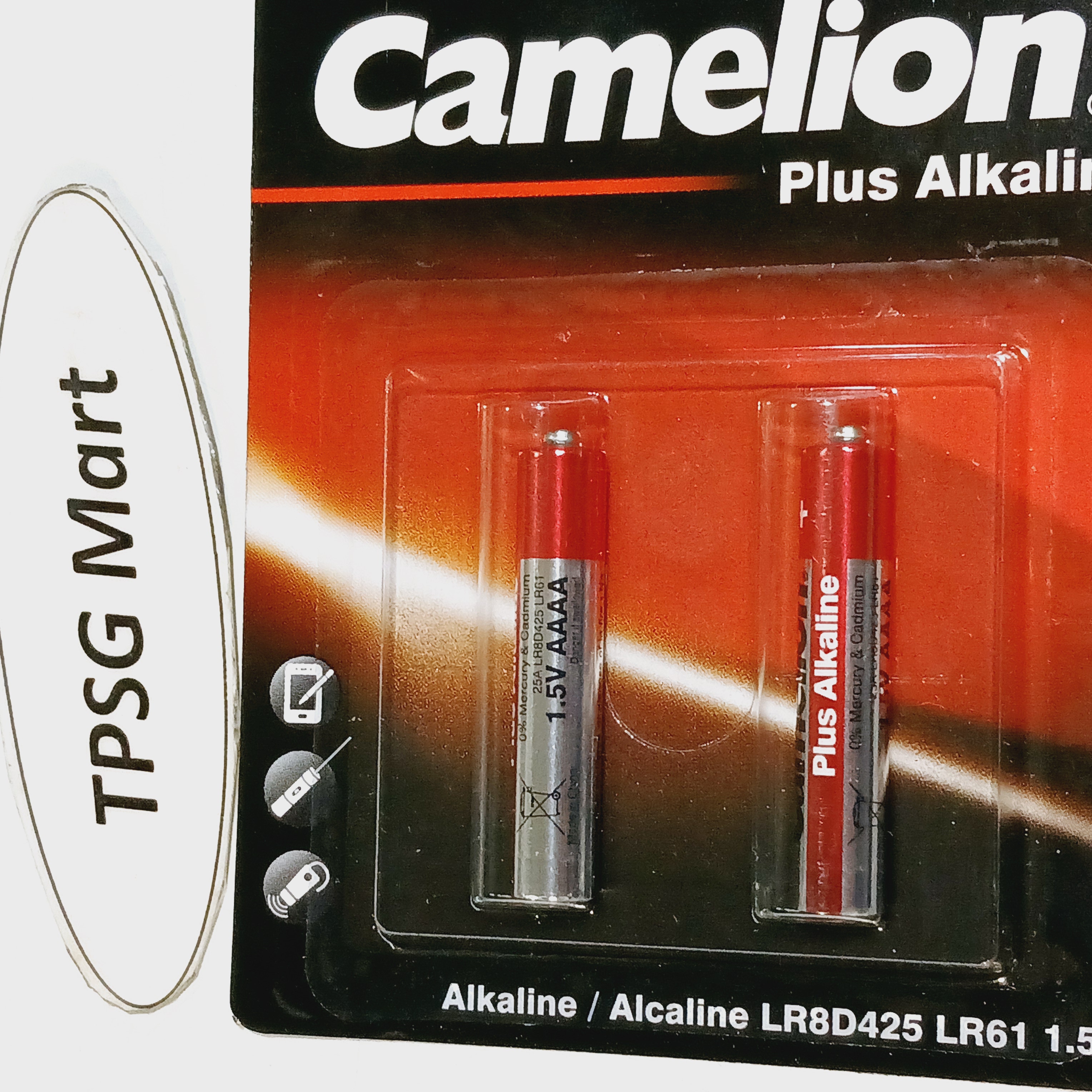 Pin AAAA 1.5V, LR61, 25A, MN2500, MX2500, E96, EN96, GP25A, LR8D425, 4061, K4A, AAAA / Vĩ 2 Viên