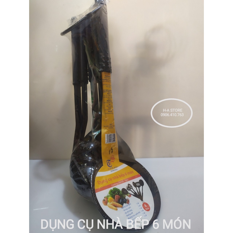 Bộ vá muỗng sạn lật múc canh vớt 6 món Tashuan