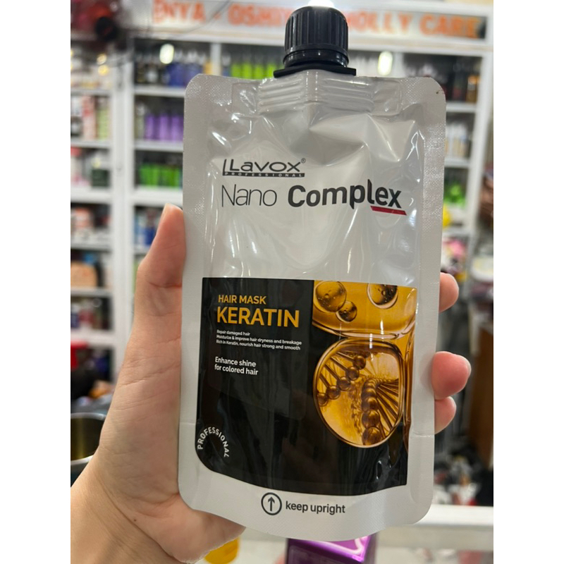 Hấp Dầu Keratin Phục Hồi Tóc Dạng Túi Lavox Nano Complex 150ml