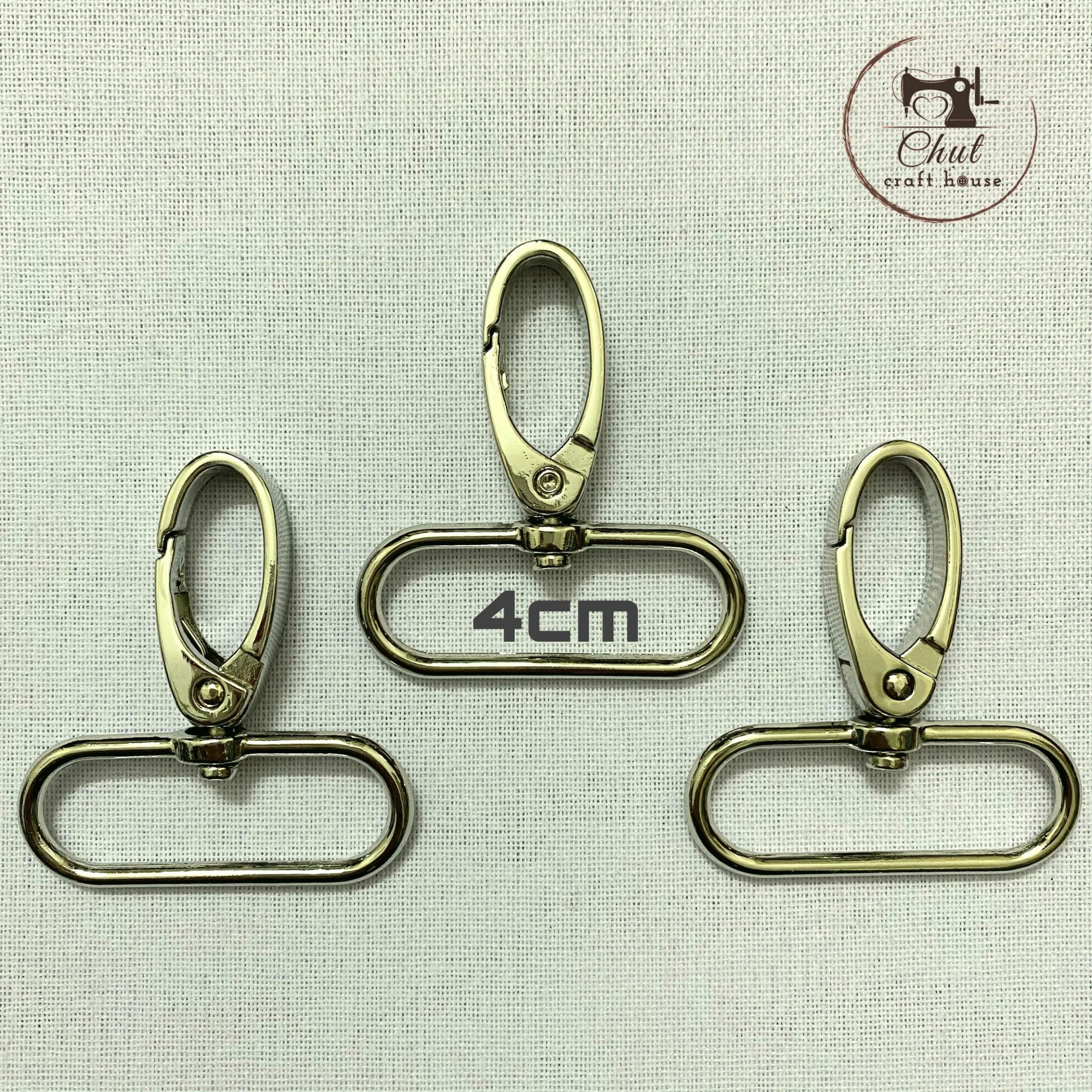 [Set 4 chiếc] Khoen móc càng cua BẠC - Phụ kiện may túi cặp balo - Đủ size Giá xưởng