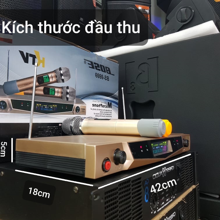 Bộ Micro không dây BOSE BS-9999: Hát nhẹ, bắt Micro, hàng đẹp
