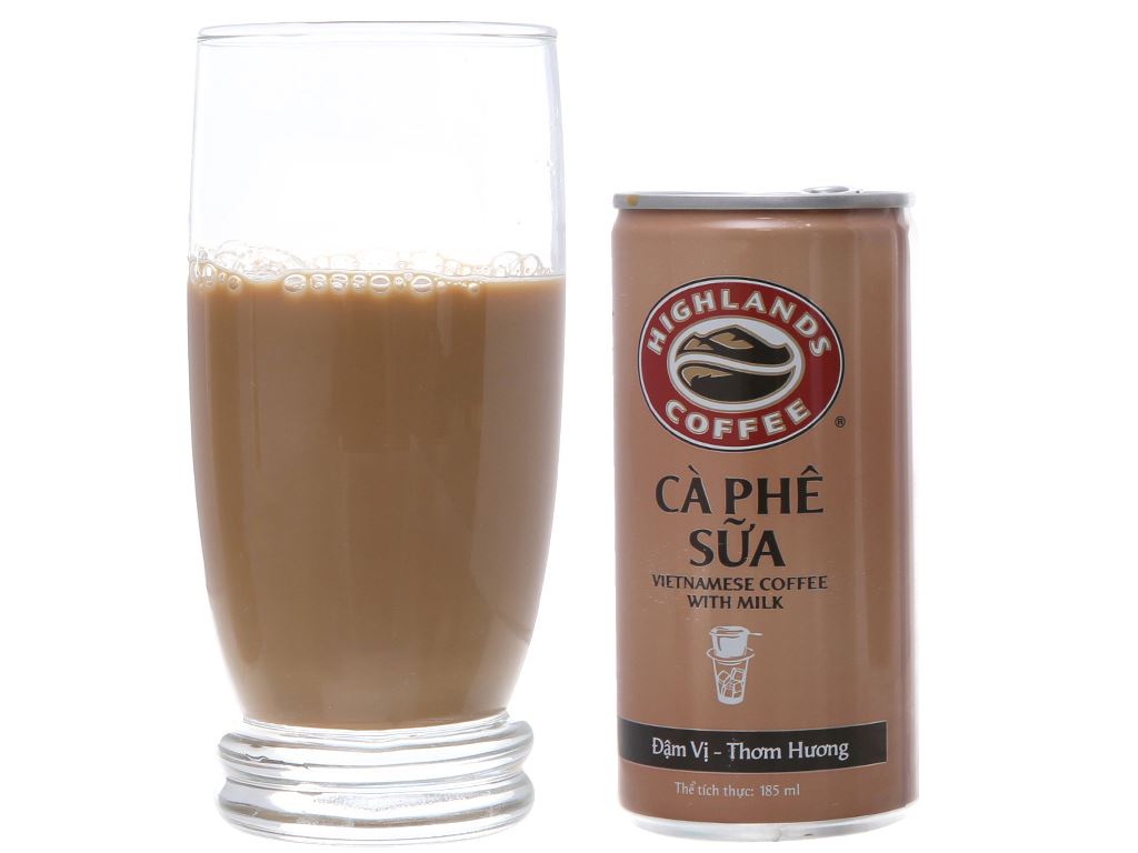 [Thùng 24 Lon] Cà Phê Sữa Highlands Coffee 185ml