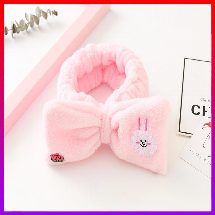 [HCM]Băng đô Vải nhung THẮT NƠ họa tiết Gấu nâu và những người bạn - NHShop
