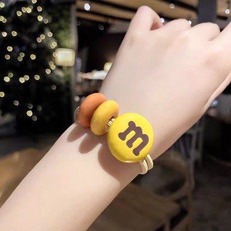 Dây buộc tóc kẹo M&M dễ thương