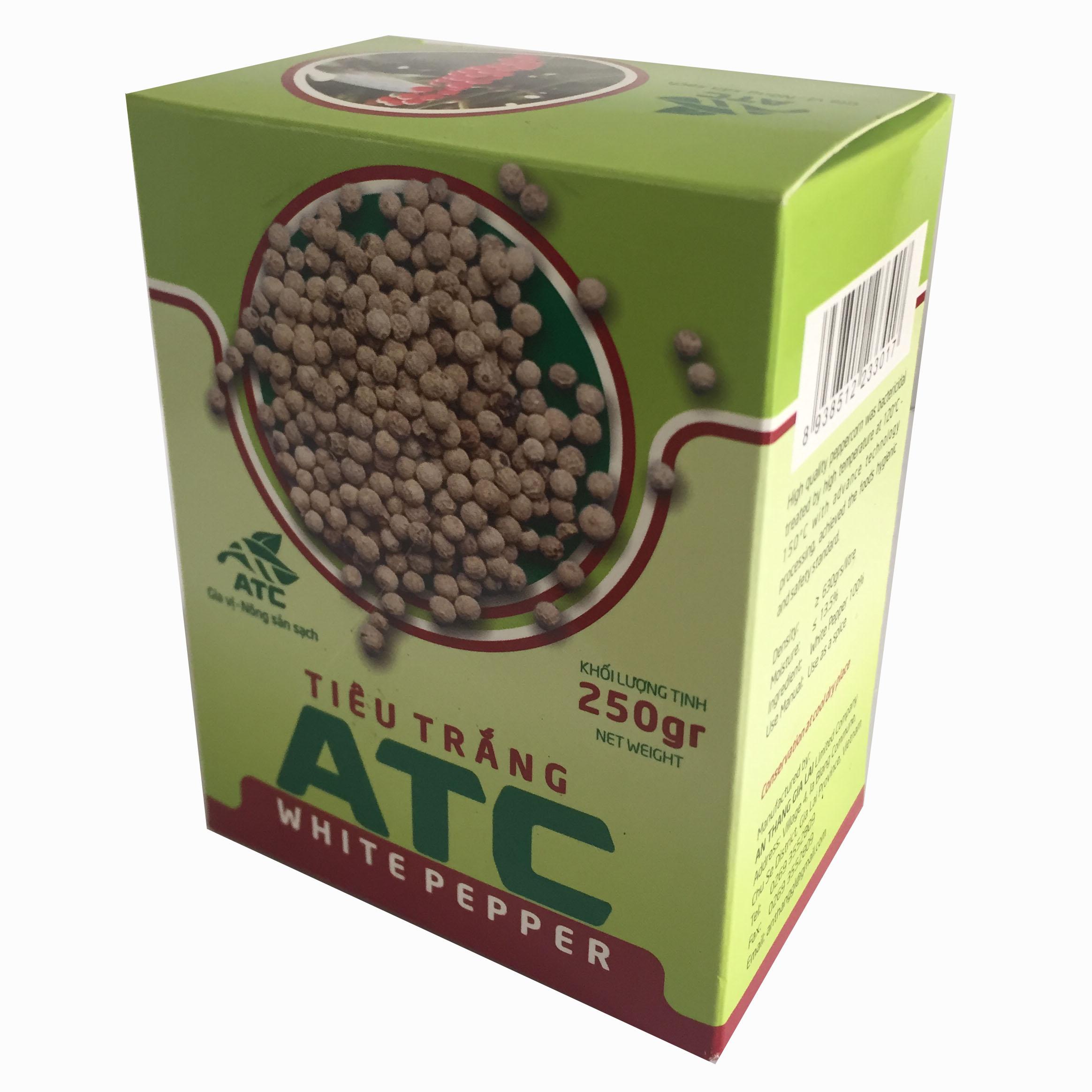 Tiêu trắng hạt ATC hộp giấy 250g