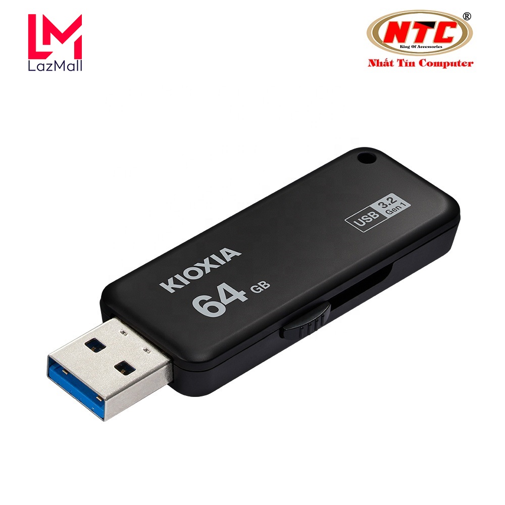 USB 3.2 Gen 1 Kioxia U365 TransMemory 64GB 150Mb/s - Formerly Toshiba Memory (Đen) - Nhat Tin Authorised Store