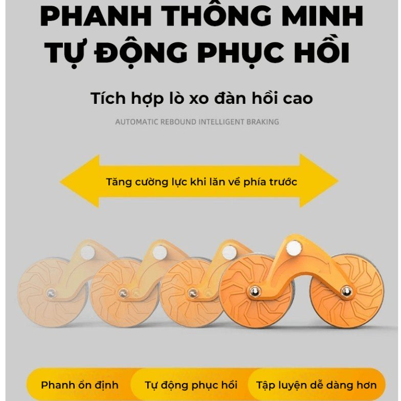 Máy Lăn Tập Bụng Cao Cấp KATA AW09