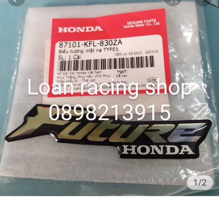 Tem logo future mặt nạ chính hãng honda