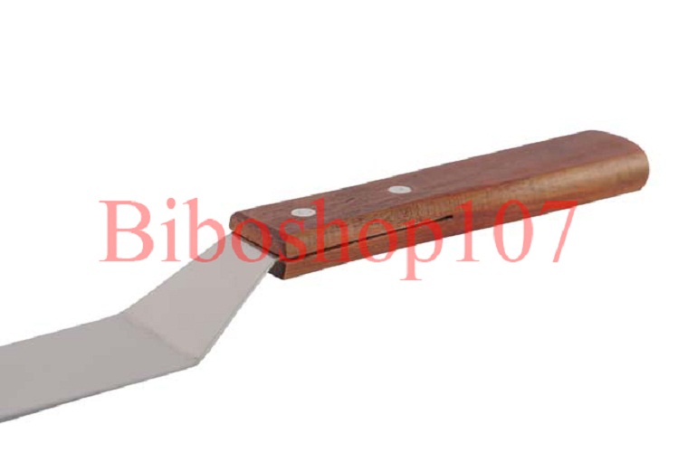 Dao chà láng inox cong cán gỗ (20CM)