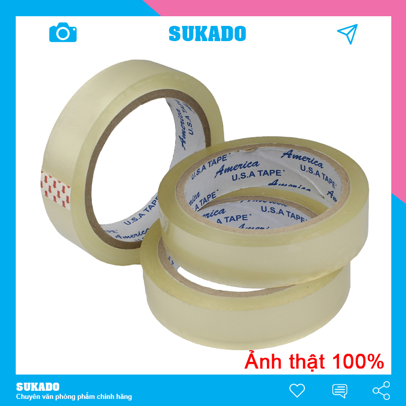 Băng keo trong 2.4cm 80yard SUKADO