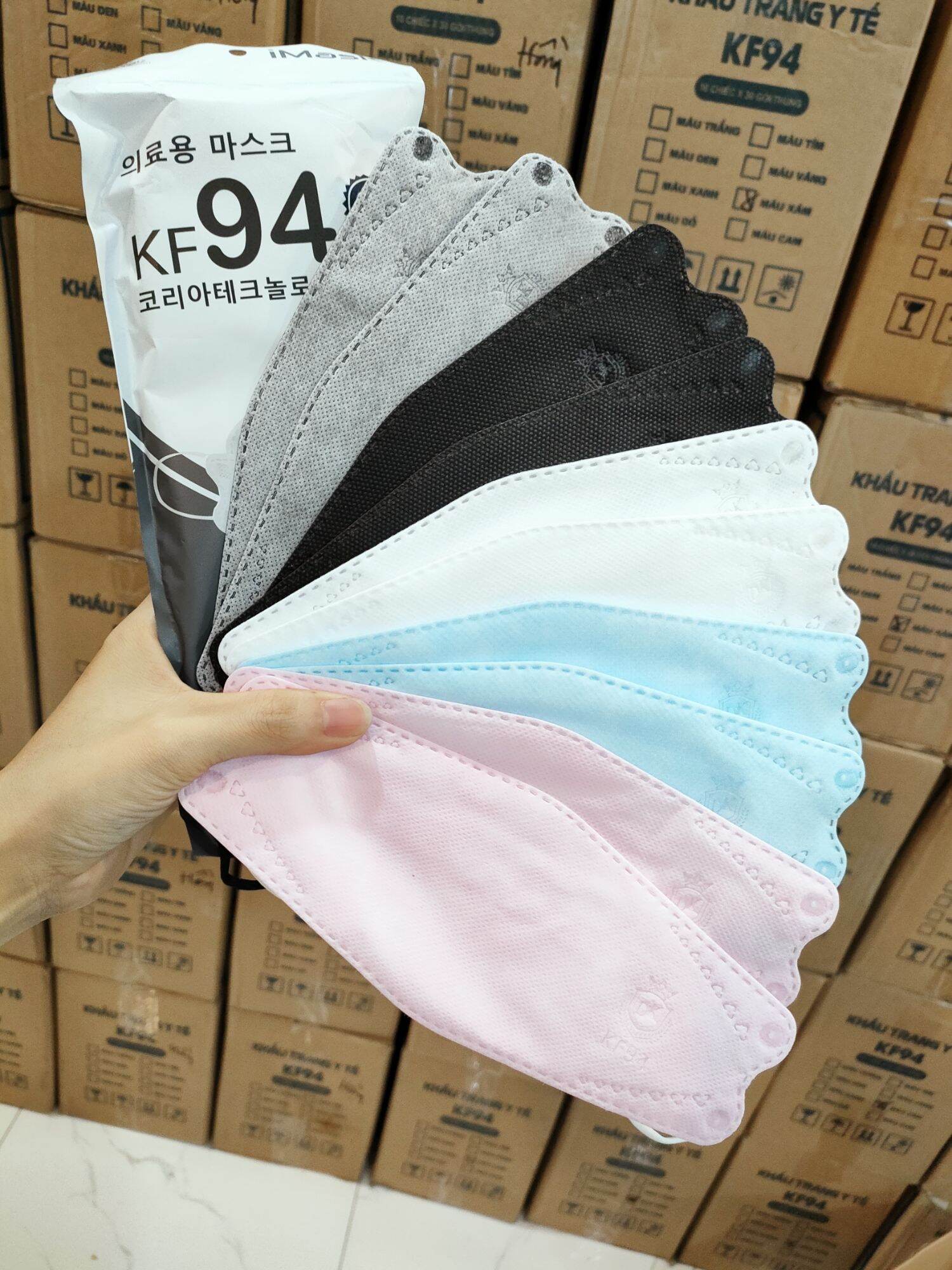 Set 10 cái khẩu trang KF94 Lâm Thịnh