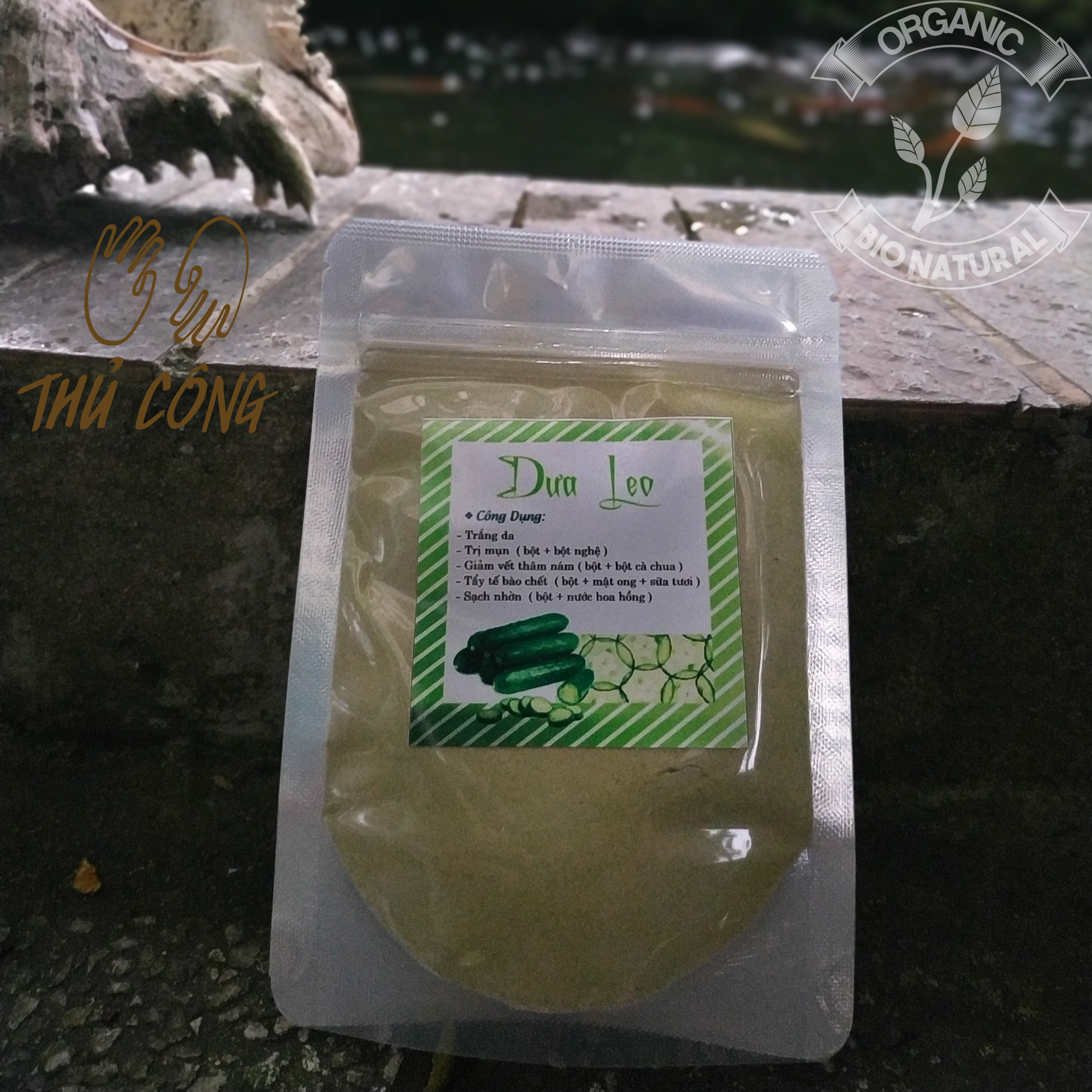 [BIONATURALVN] Bột mặt nạ Dưa Leo HANDMADE 50gr
