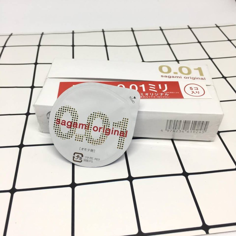 Bao cao su Sagami original 0.01 hộp 5 bao, cam kết hàng đúng mô tả, chất lượng, đảm bảo an toàn đến sức khỏe người sử dụng