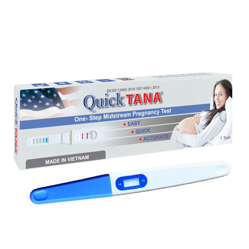 Bút thử thai Quicktana phát hiện thai sớm cho kết quả chính xác, nhanh và đảm bảo - Hộp 1 bút - Guty Mart cao cấp