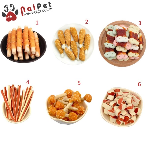 Đồ Ăn Vặt Bánh Thưởng Xương Gặm Dog Snacks Cho Chó Gói 100g