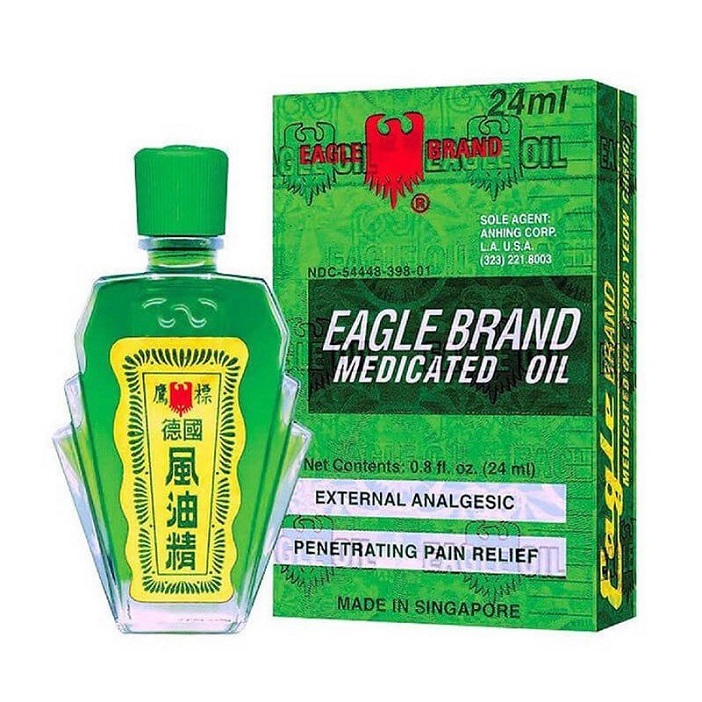 [HCM] Dầu Gió Xanh 2 Nắp SINGAPORE Nhập Khẩu - 24ML