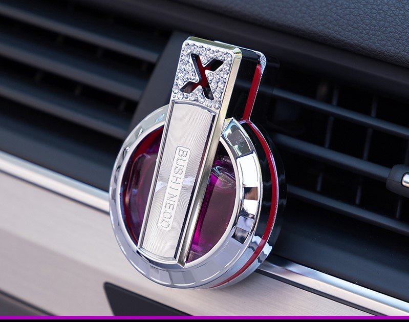 Nước Hoa Ô Tô Kẹp Cửa Gió Bushineco - thơm mát giúp khử mùi xe hơi , ôtô chống say xe hình tròn