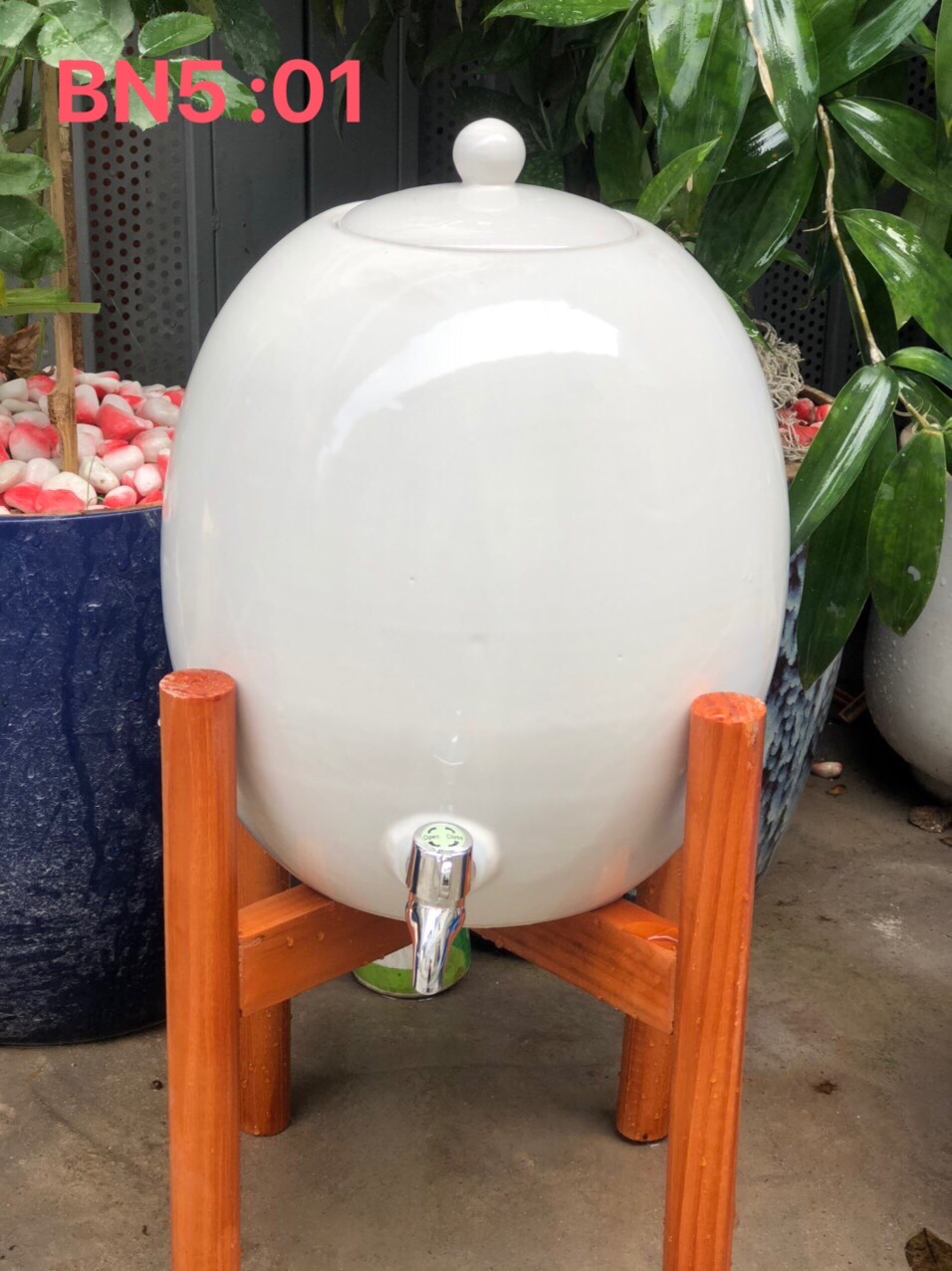 Bình nước sứ Bát Tràng 05 lít
