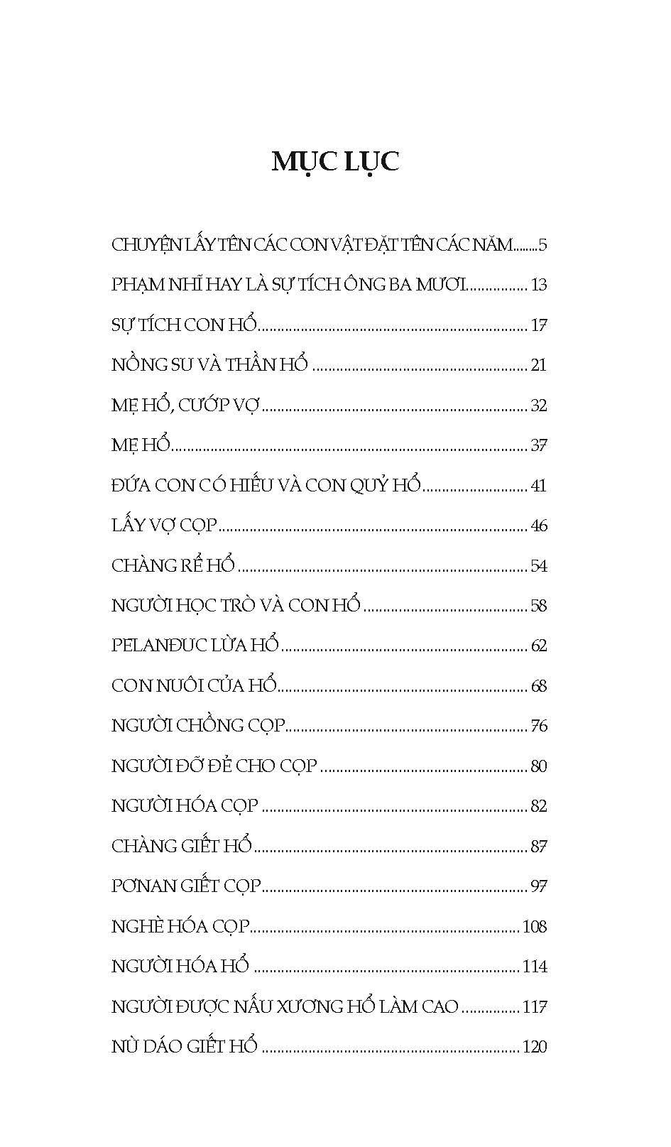 Những Câu Chuyện Về Hổ