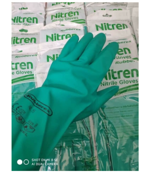 Găng tay cao su Nitren Gloves (nhập khẩu Malaysia), găng tay rửa chén rửa bát, bao tay cao su rửa chén