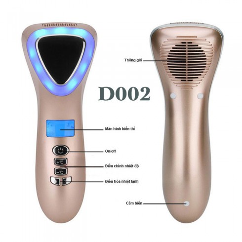 [HCM]Máy Massage Mặt Điện Di Nóng Lạnh - Kết Hợp Rung và Ánh Sáng Sinh Học