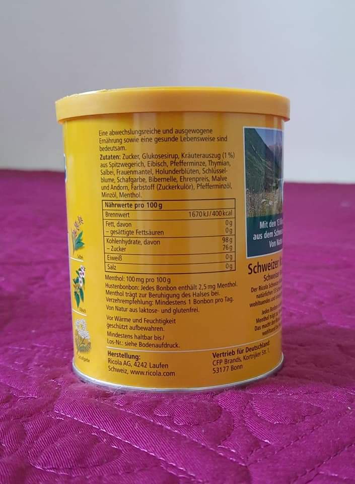 Kẹo ngậm thảo dược Ricola