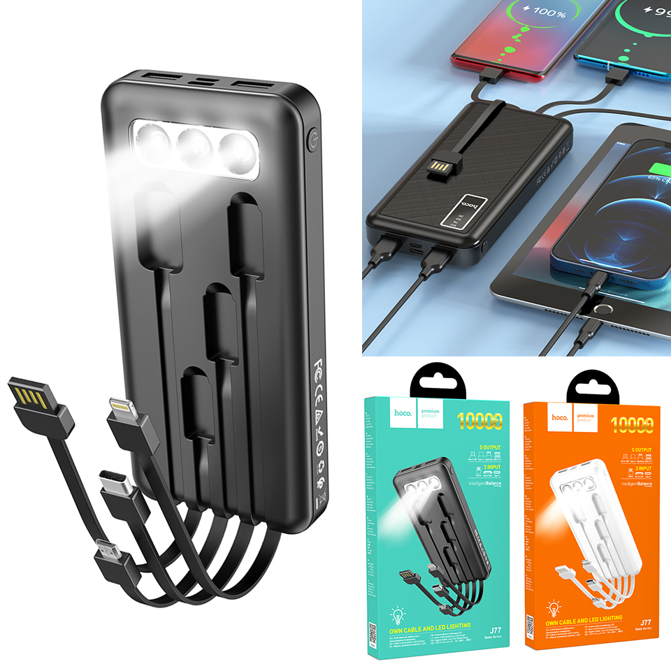 PIN DỰ PHÒNG HOCO J77 10.000MAH (ĐEN)