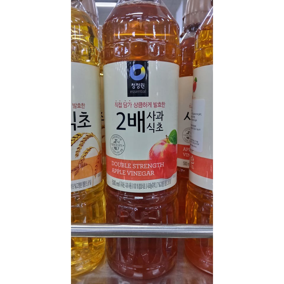 Dấm Táo Hàn Quốc Cô Đặc 2 Lần 500Ml - 2배 사과식초