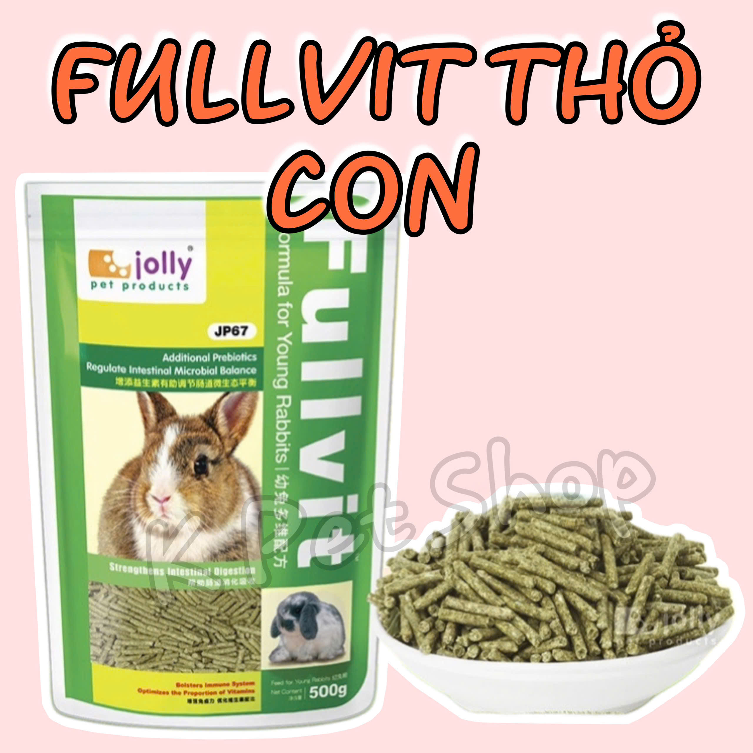 Cỏ Nén Fullvit Thỏ Lớn - Thỏ Con 🐹FREESHIP🐹 Cỏ nén Fullvit thức ăn cho thỏ ( rabbit ) ....