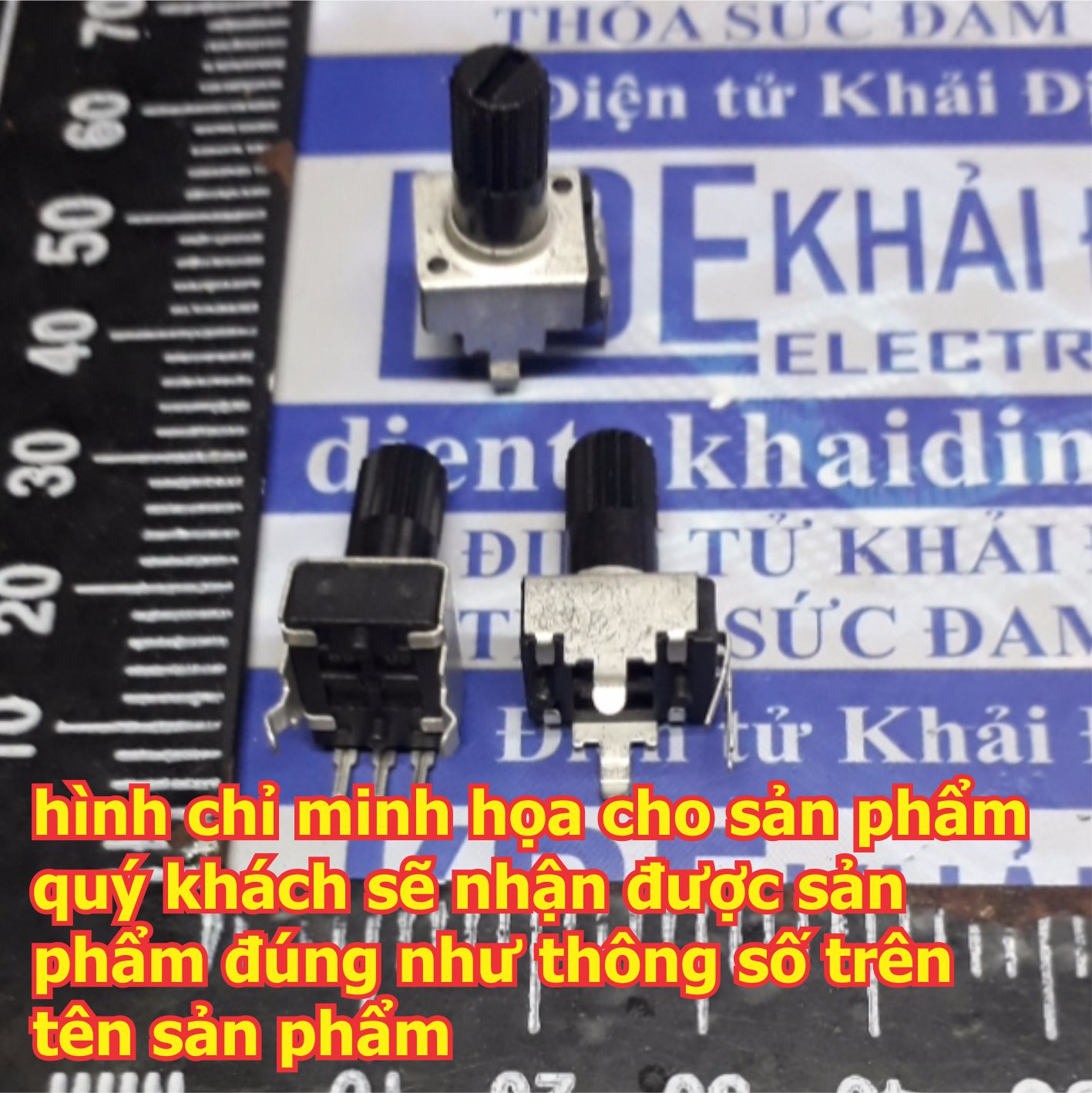 10 cái Biến trở, Chiết áp RV09 0932 đầu vặn dài 12.5mm 10K 100K 50K 5K 20K kde4998
