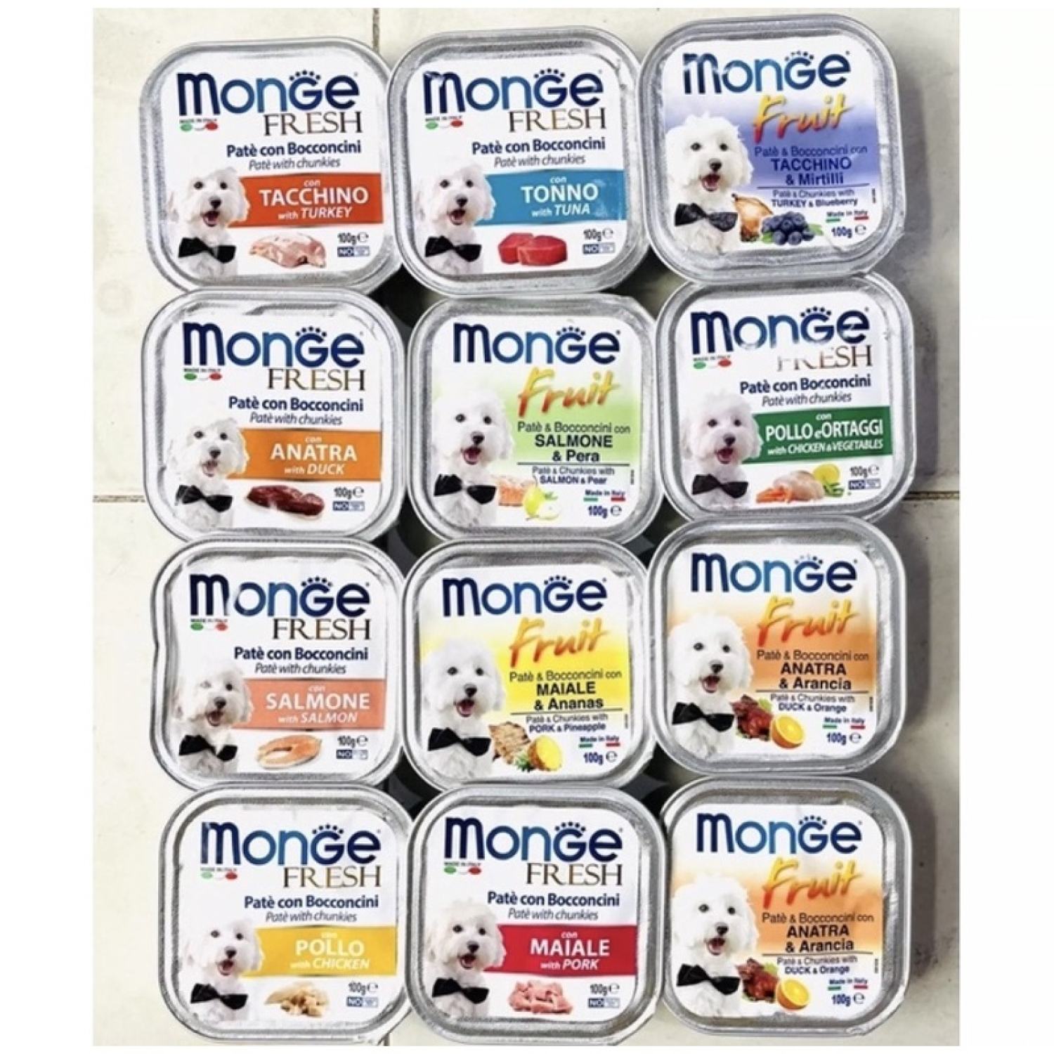 [ Chính Hãng 💯 ] Pate MONGE cho chó 100gr - MADE IN ITALY 🇮🇹