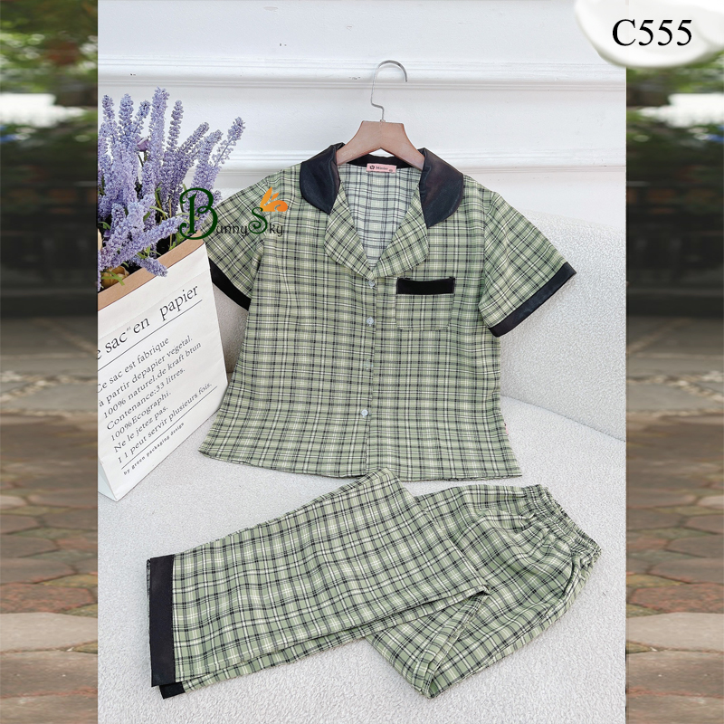 [BunnySky] Sét đồ bộ mặc nhà chất lụa mềm mịn,họa tiết lạ, nhiều mầu để khách lựa chon.