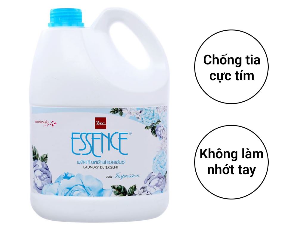 (Đủ Màu) Nước Giặt Thái Lan Essence 3500ml Đậm Đặc, Siêu Sạch, Siêu Thơm