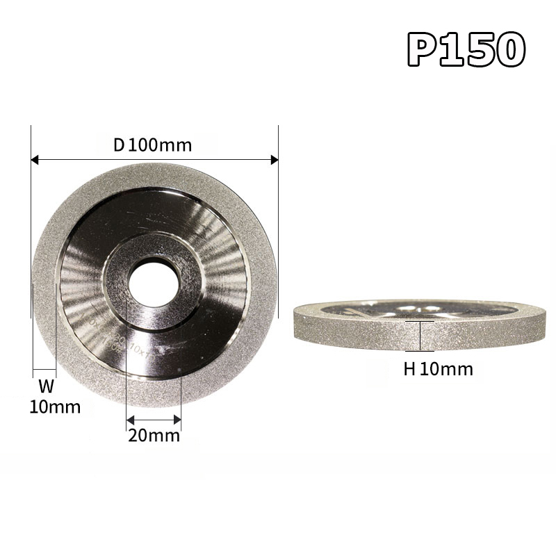 100mm kim cương mài flap bánh xe máy xay vòng tròn mài đĩa p100 - p600