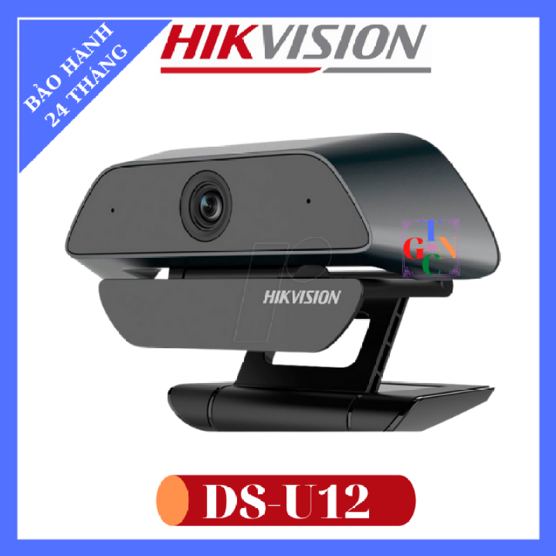 Webcam máy tính Hikvision DS-U12 độ phân giải hình ảnh full hd 1080p, tích hợp mic thu âm, cổng kết nối USB 2.0