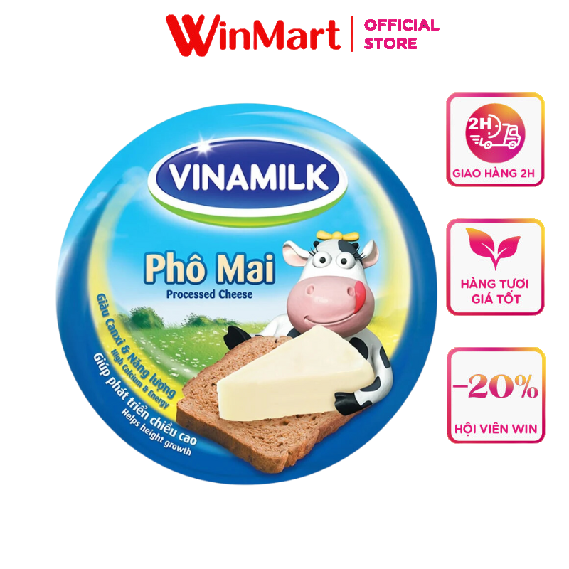 [Siêu thị WinMart] - VINAMILK Phô mai hộp 120g