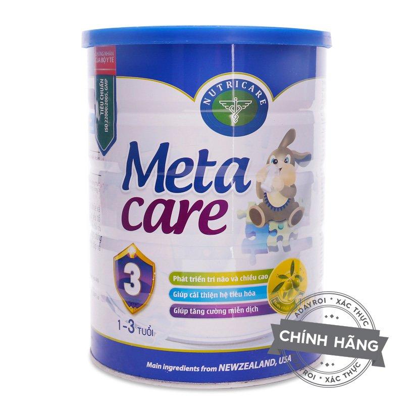 Bộ 2 Sữa Meta Care 3 Nutricare 900g