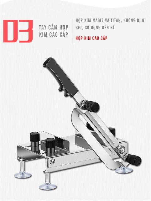 Dao thái thịt đông lạnh bằng Inox