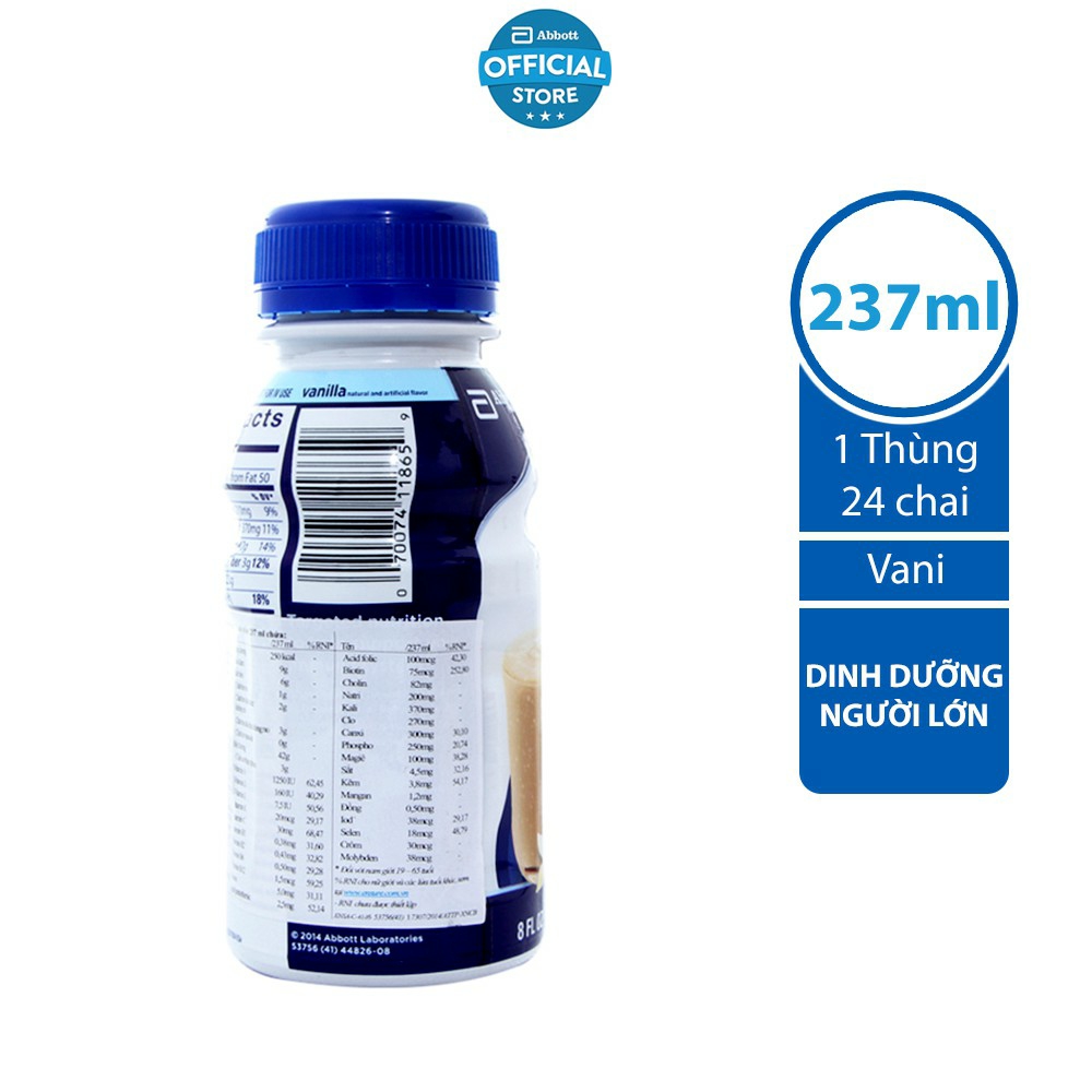 (HSD T5-2026) Lốc 6 Chai Sữa Nước Ensure Original Vani (237ml).